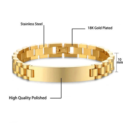 Personalized Stainless Steel Couple Photo Bracelet Gift - Smarsty