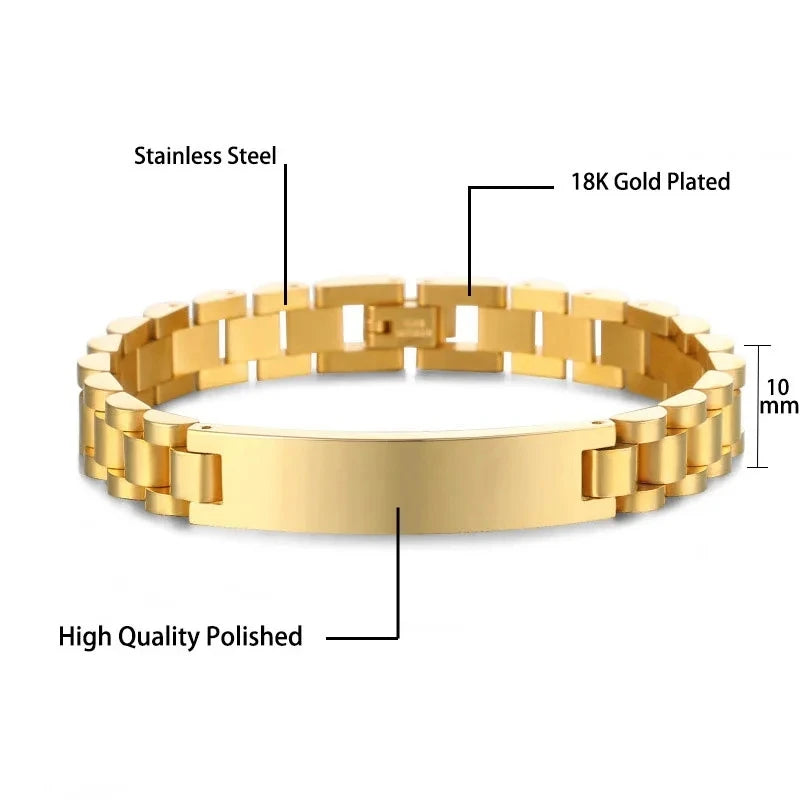 Personalized Stainless Steel Couple Photo Bracelet Gift - Smarsty