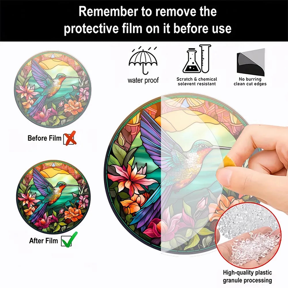 Hummingbird Acrylic Suncatcher for Vibrant Home Decor - Smarsty