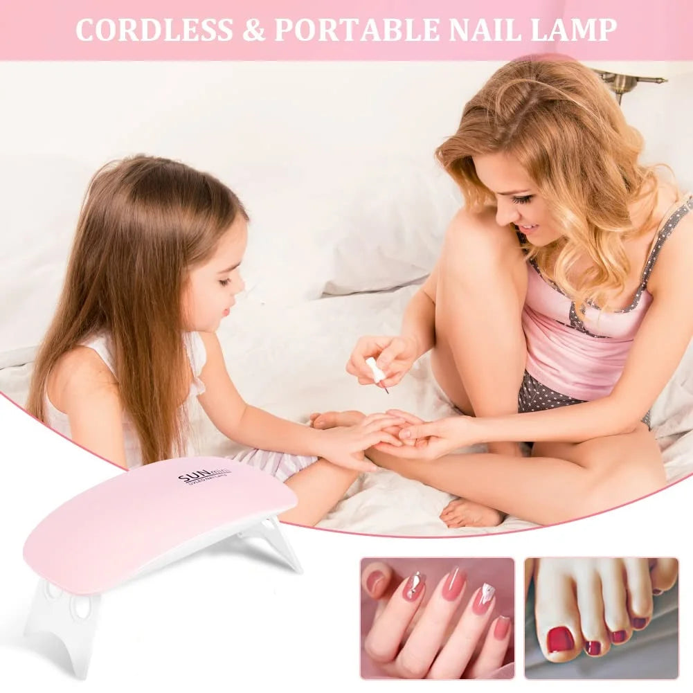 Portable UV Nail Dryer Lamp for Quick Gel Polish Drying - Smarsty