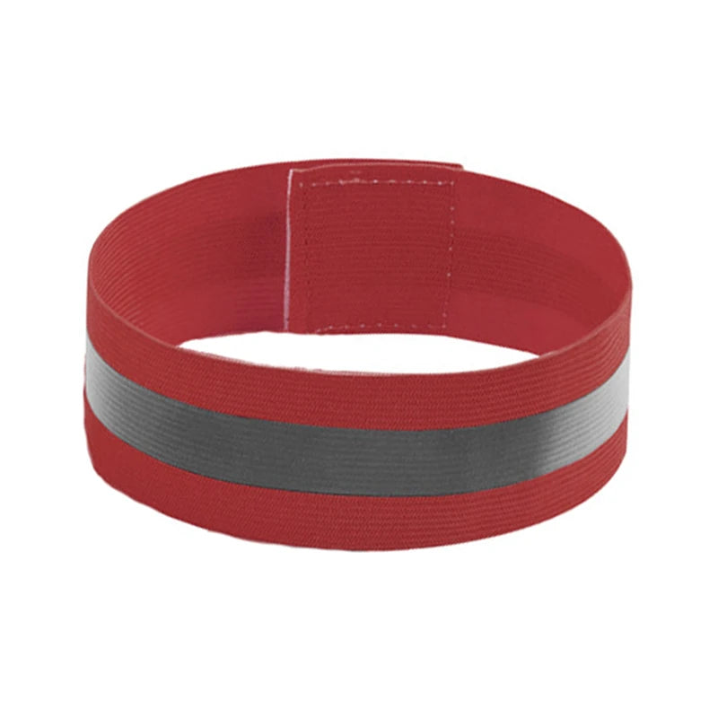 1 Pair Reflective Bands Elastic Armband Wristband Ankle Leg Straps Kids Safety Reflector Outdoor Night Cycling Jogging Running