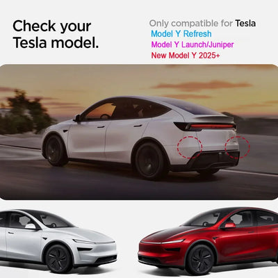 For Tesla Model Y Juniper Trunk Organizer Side Storage Box Boot Organizer Flocked TPE Mat Anti-dirty 2025 Car Travel Accessories - Smarsty