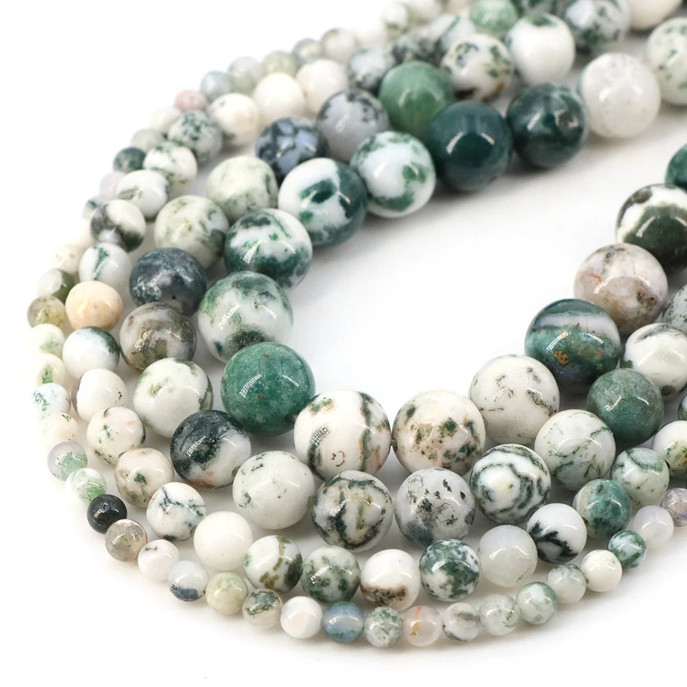Natural Stone Beads Blue Tiger Eye Crystal Amethyst Rose Quartz Gemstone Bead for Jewelry Making Bracelet Necklace 4/6/8/10MM - Smarsty