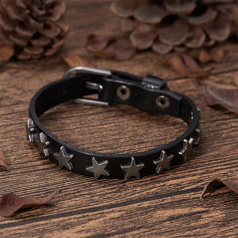 Leather Wrap Bracelet for Men and Women with Buckle Closure - Smarsty