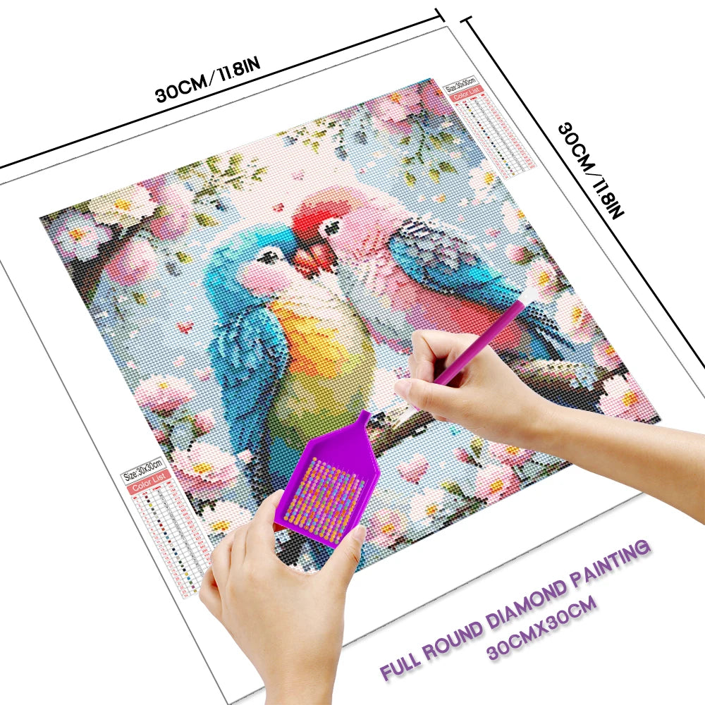 Huacan 5D Diamond Painting Parrot for Home Decor - Smarsty