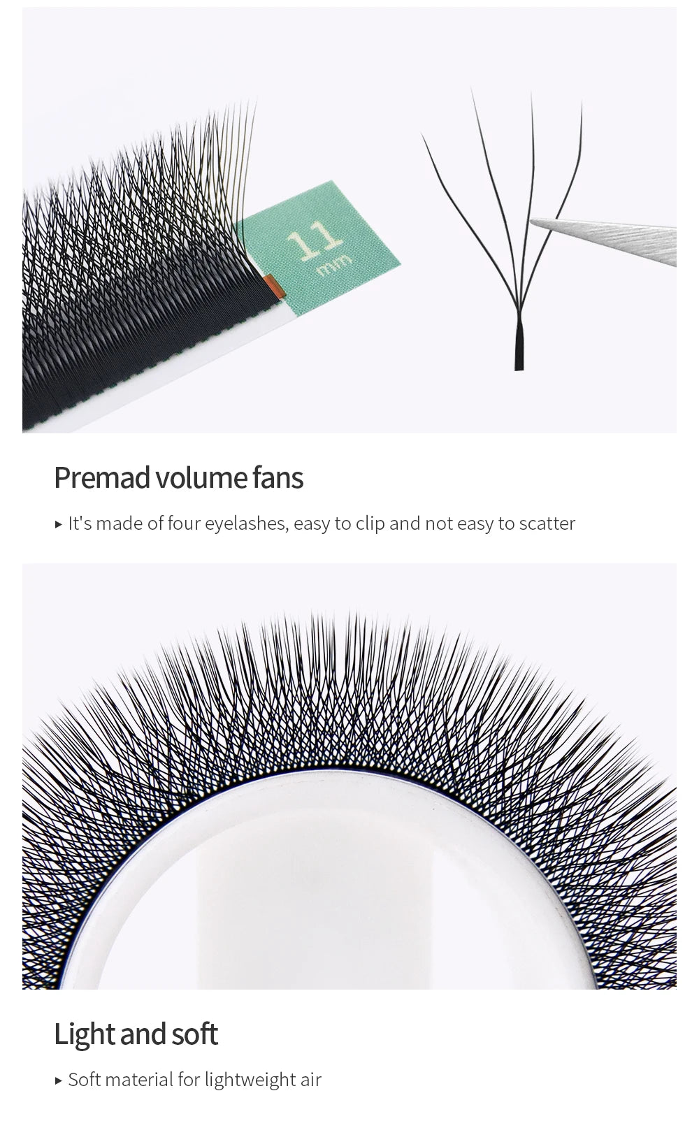 Glamlash 4D W Shape Eyelash Extensions for Dramatic Volume - Smarsty