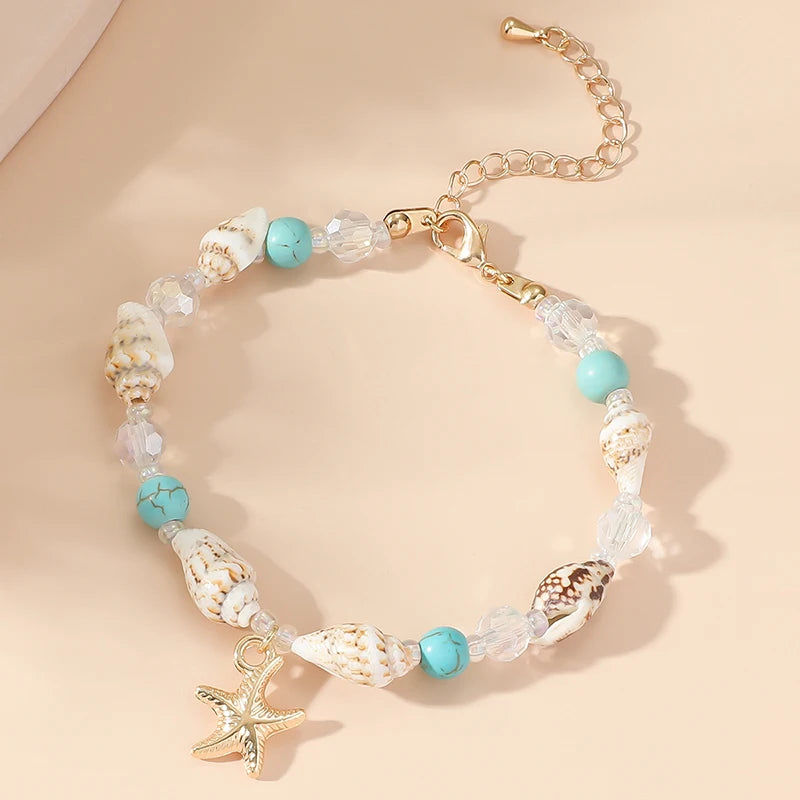 Bohemian Starfish Bracelet for Women Beach Jewelry - Smarsty