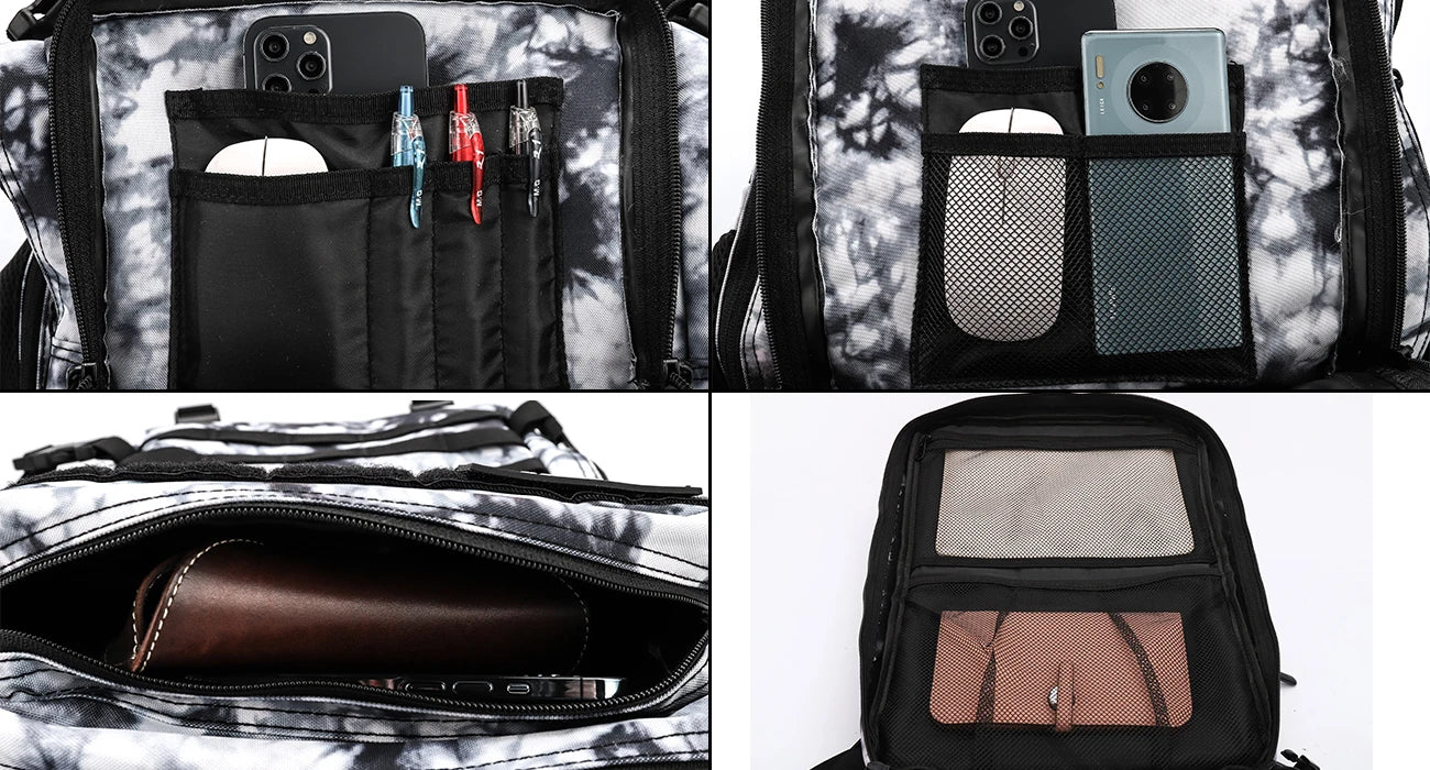 LHI 45L Tactical Backpack for Men and Women Large Athlete Gym Bag Outdoor Sports Hiking Survival Rucksack with Bottle Holder - Smarsty
