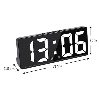 Large Number LED Alarm Clock with Color Nightlight - Smarsty