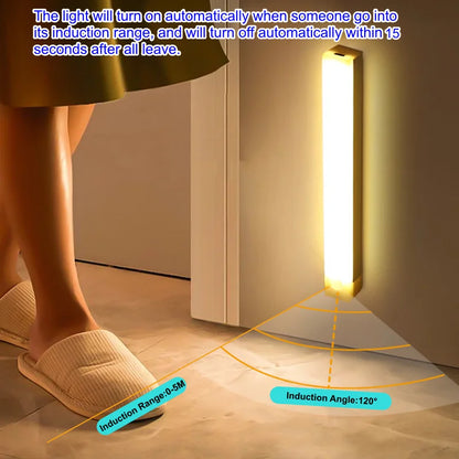 Rechargeable Motion Sensor LED Bar Light for Easy Night Access - Smarsty