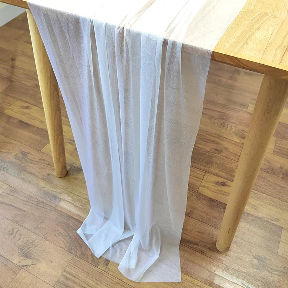 Chiffon Table Runner for Elegant Wedding and Party Decor - Smarsty