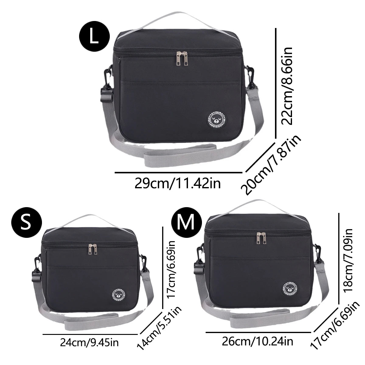 Insulated Lunch Bag With Shoulder Strap Waterproof Design - Smarsty