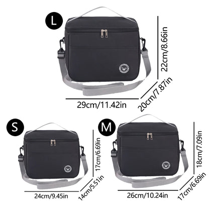 Insulated Lunch Bag With Shoulder Strap Waterproof Design - Smarsty