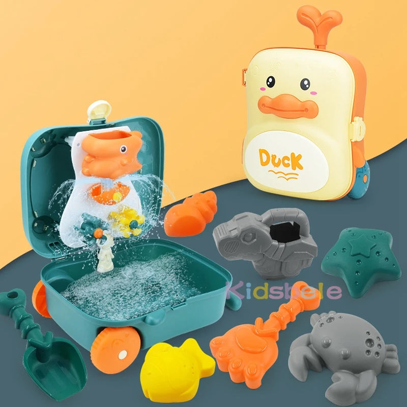 Kids Beach Toys Baby Beach Play Toys Sandbox Kit Summer Toys Beach Accessories Sand Water Game Tools Bath Toy For Baby by Smarsty