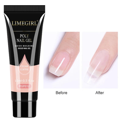 Acrylic Gel Nail Extension Kit with UV LED Lamp - Smarsty