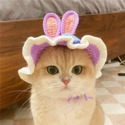 Cute Frog Cat Hat with Bunny Ears for Fun Costumes - Smarsty