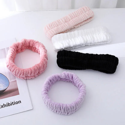 Absorbent Waterproof Face Wash Wristbands And Headband Set - Smarsty