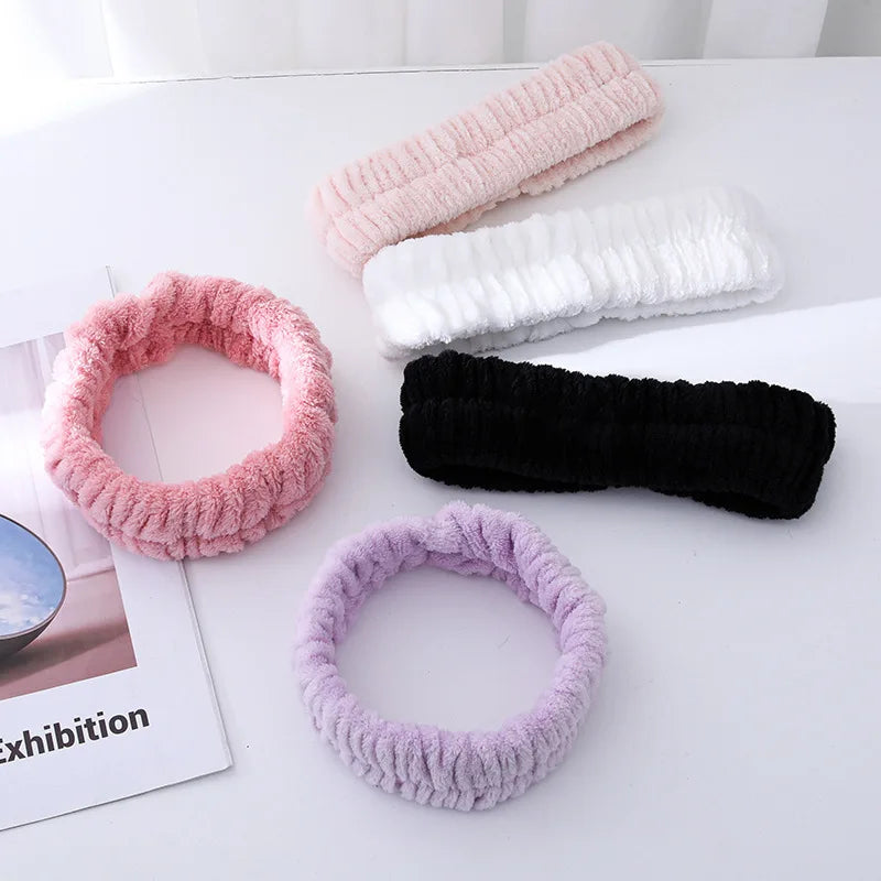 Absorbent Waterproof Face Wash Wristbands And Headband Set - Smarsty