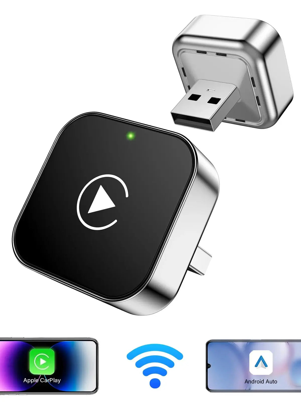 Wireless CarPlay Android Auto Adapter AI Box Universal - Smarsty