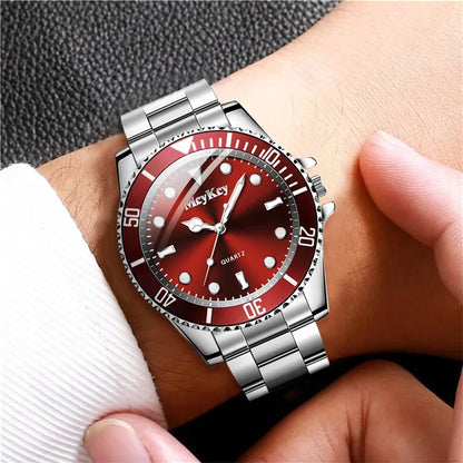 Large Dial Quartz Watch for Men Stylish Business Casual - Smarsty
