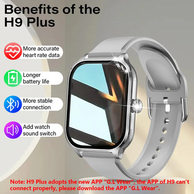 H9 Smart Watch with HD Display and Fitness Tracking - Smarsty