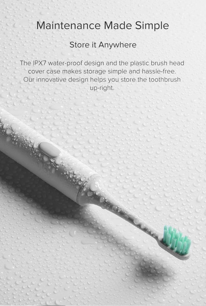 Xiaomi Mijia T300 Sonic Electric Toothbrush with 25 Days Battery Life - Smarsty