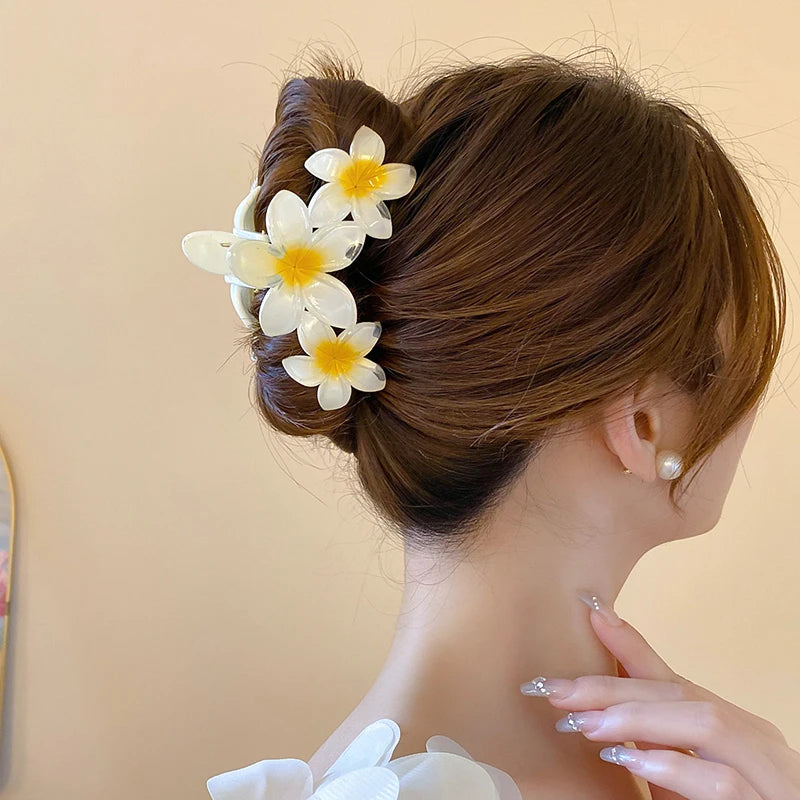 Sunflower Hair Clip Secure Beach Ponytail Accessory - Smarsty