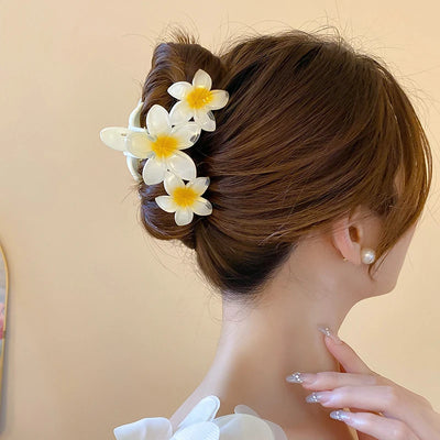 Sunflower Gradient Flower Hair Clip Secure Beach Style - Smarsty