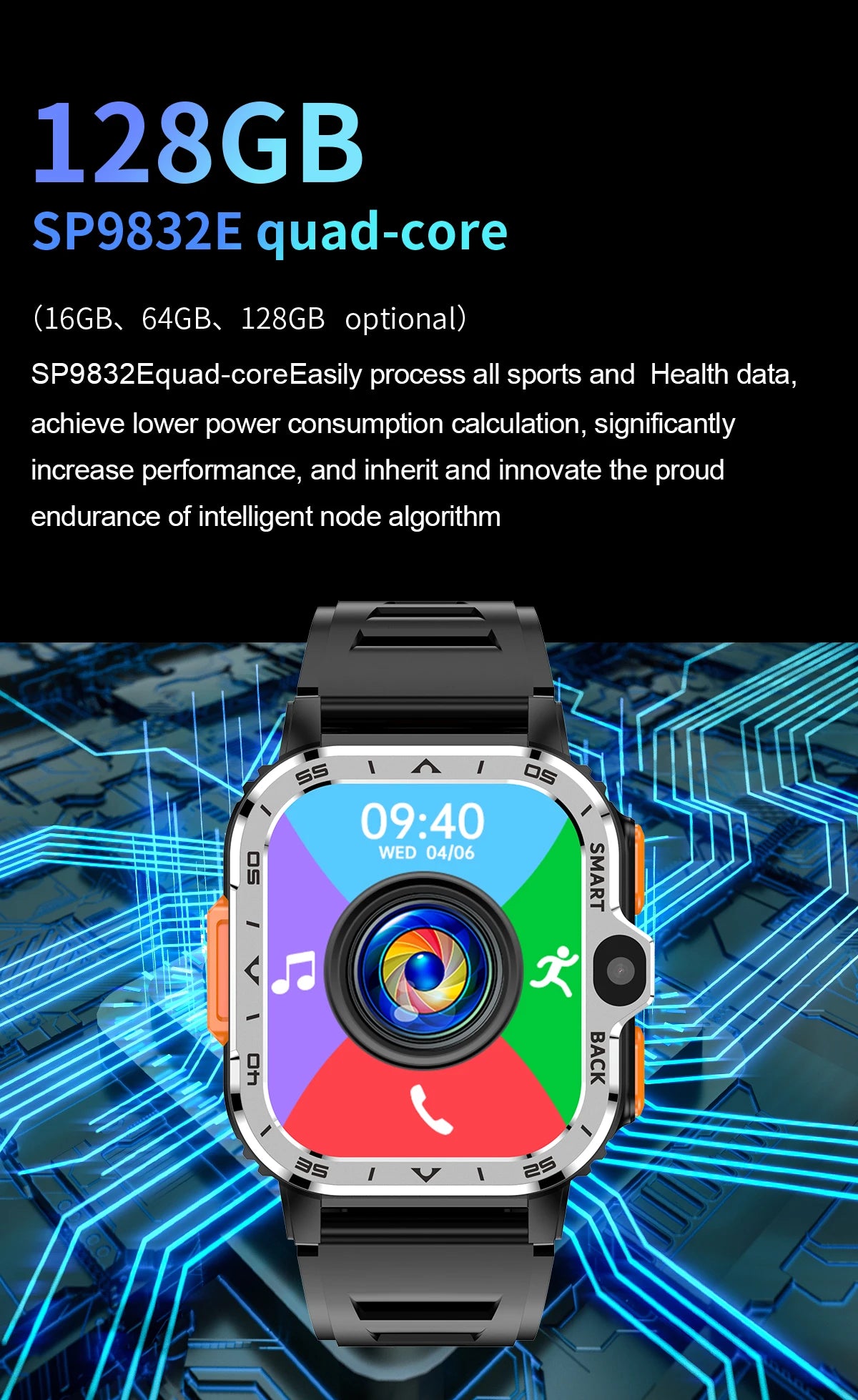 Valdus PGD Android Smart Watch With GPS And Dual Camera - Smarsty
