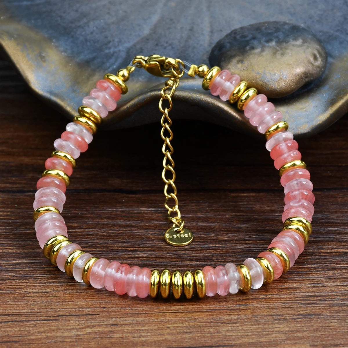 Colorful Natural Stone Beaded Bracelet for Women - Smarsty