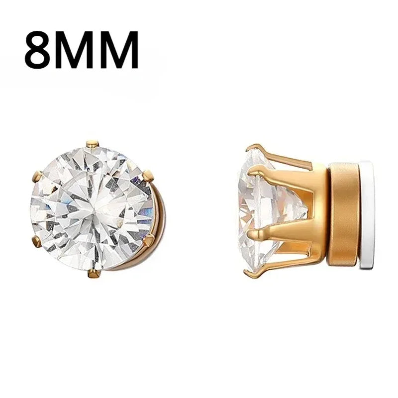 Crystal Strong Magnetic Clip Earrings Non Piercing - Smarsty