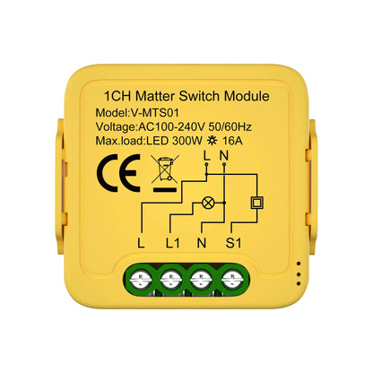 Matter WiFi Smart Switch Module For Home Automation - Smarsty