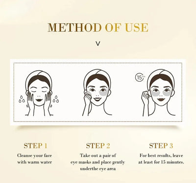 60pcs Golden Eye Masks for Puffiness and Dark Circles - Smarsty