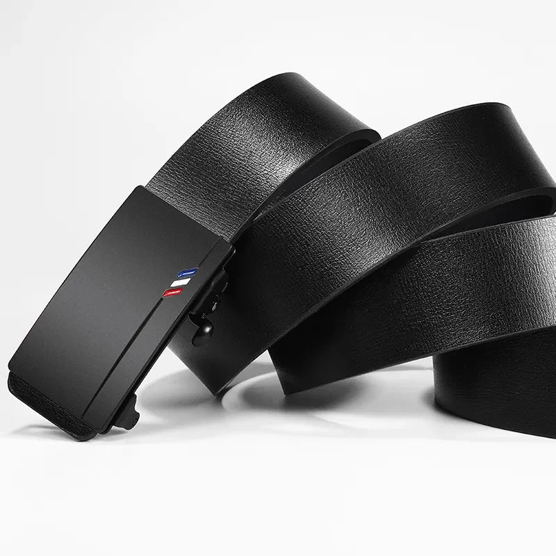 Mens Casual Automatic Buckle Belt High Quality Toothless Design - Smarsty