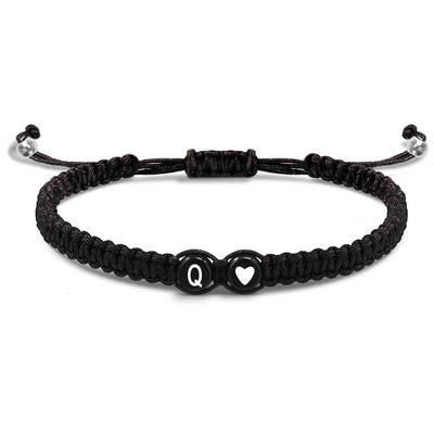 Handmade Adjustable Heart Initial Bracelets for Friendship - Smarsty