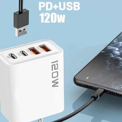120W 4 Port USB C Charger With Fast Charging Powerhouse - Smarsty
