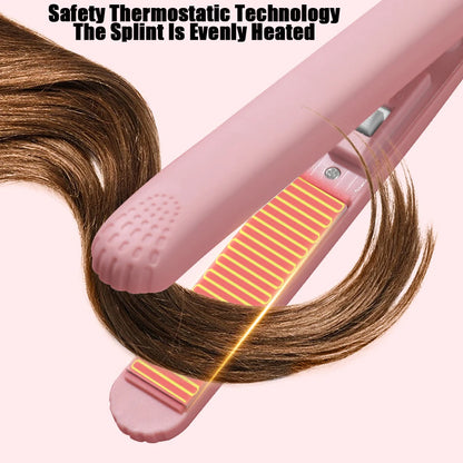 Pink Ceramic Flat Iron for Smooth Hair Finish - Smarsty