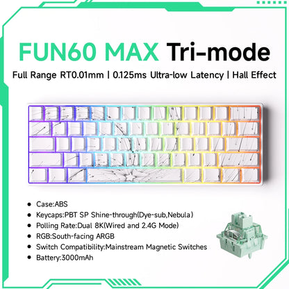 Mechanical Keyboard 60 Percent With Magnetic Switch ARGB