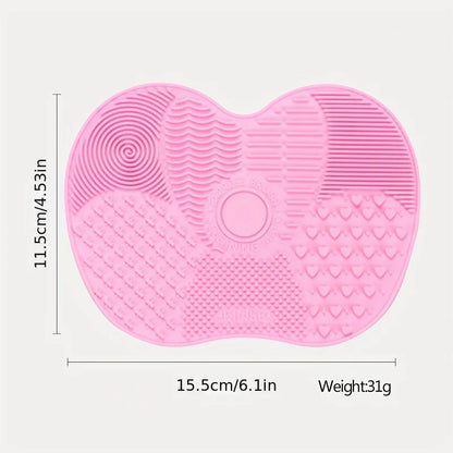 Silicone Apple Brush Cleaning Pad with Suction Cup - Smarsty