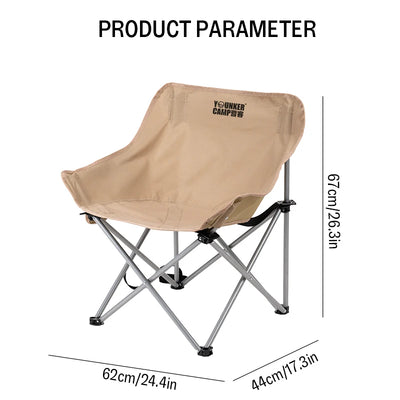 Outdoor Folding Moon Chair Portable Chair Camping Chair Picnic Gear Fishing Small Horse Stool Student Sketching by Smarsty