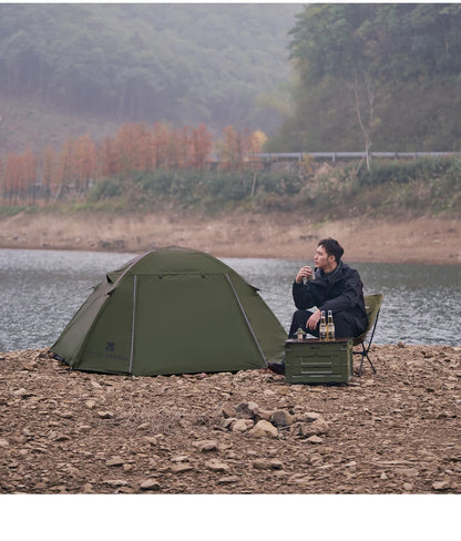 MOBI GARDEN Camping Backpacking Tent Waterproof Rainproof Hiking Silver Coated Sun Protection Easy Set Up