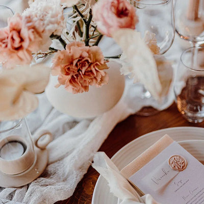 Semi-Sheer Gauze Table Runner for Vintage Weddings - Smarsty