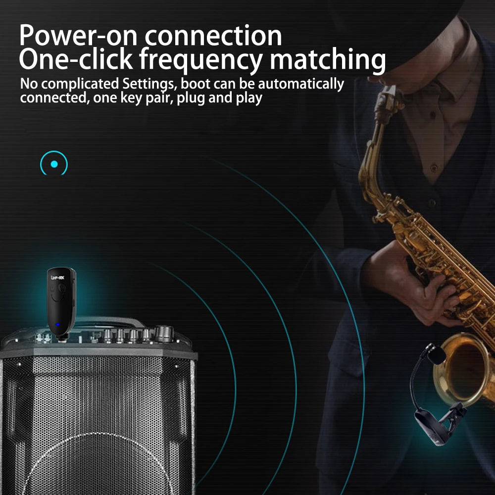 Wireless Microphone Receiver for Saxophone and Trumpet - Smarsty