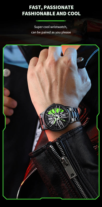 2024 New VA VA VOOM Black Stainless Steel Sports Watch - Smarsty