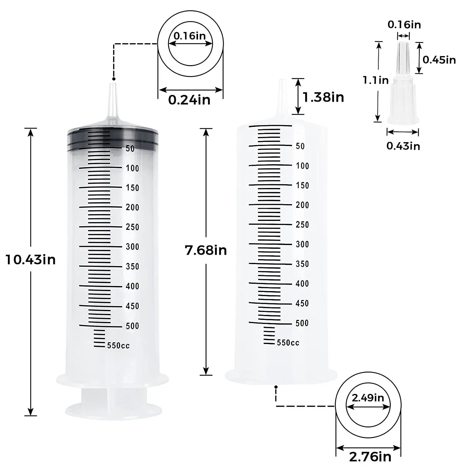Multifunctional Large Capacity Syringe for Pet Feeding and Dispensing - Smarsty