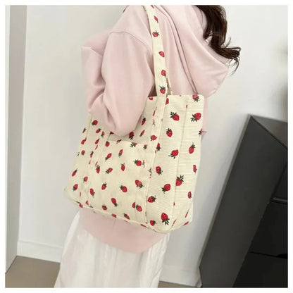 Canvas Beach Tote Handbag Large Capacity Everyday Style - Smarsty