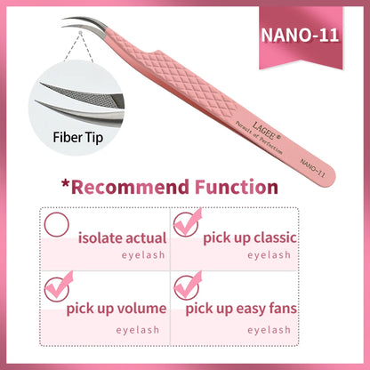 LAGEE Precision Lash Extension Tweezer with Nano Technology - Smarsty