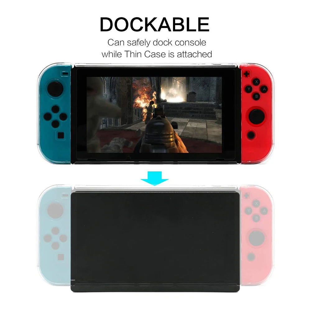 Clear Shock Absorption Case for Nintendo Switch - Smarsty