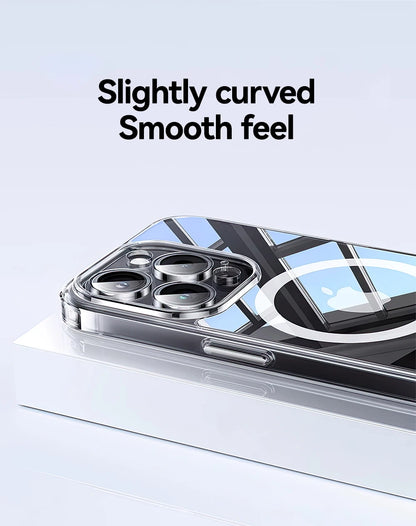 Magnetic iPhone Case Anti Yellow Transparent Slim Cover - Smarsty