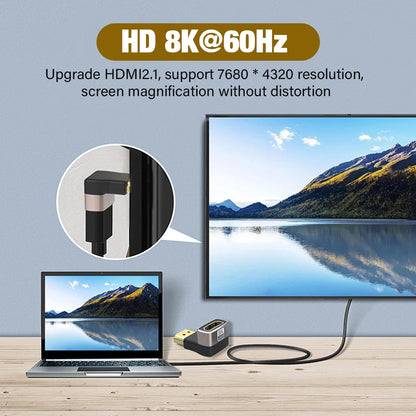 8K HDMI 2.1 Right Angle Cable for Easy Connections - Smarsty